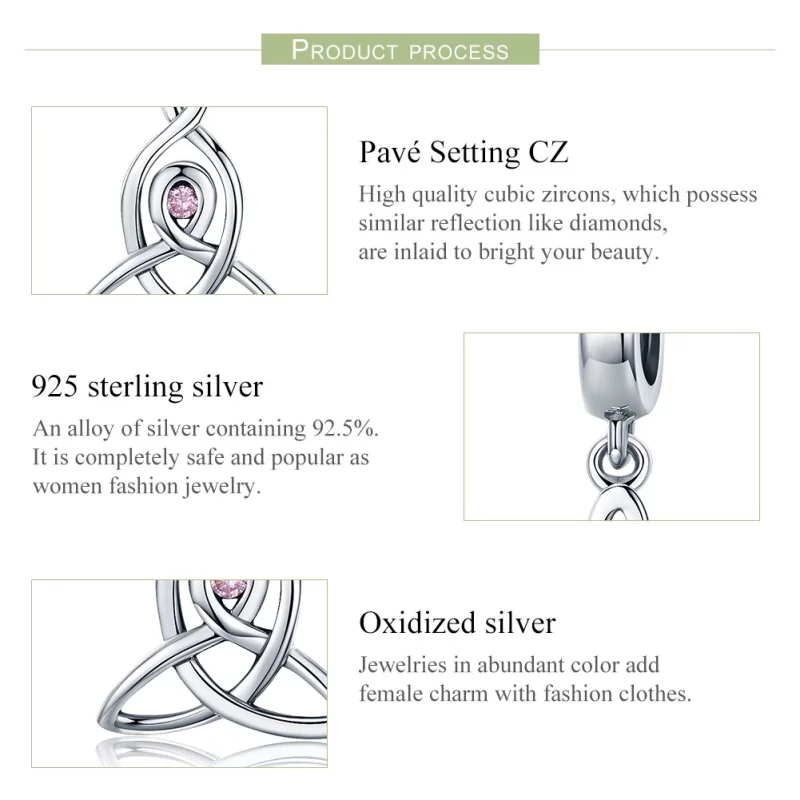 (image pour) Charm Pendant Style PANDORA Sainte Garde - SCC423 - Afficher 6