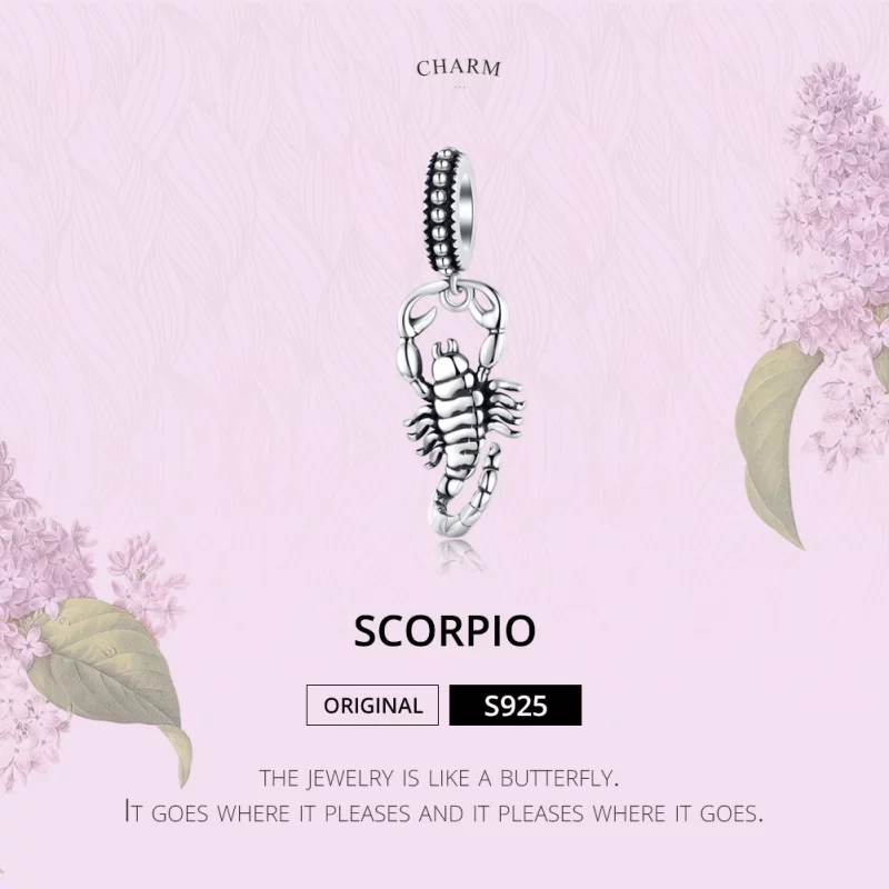 (image pour) Charm Pendant Style PANDORA Scorpion - SCC1329 - Afficher 6