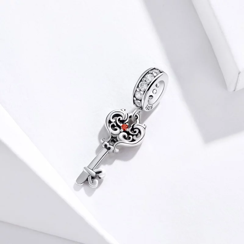 (image pour) Charm Pendant Style PANDORA Serrure de coeur - BSC092 - Afficher 2