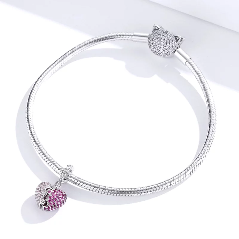 (image pour) Charm Pendant Style PANDORA Seulement toi - BSC282 - Afficher 4
