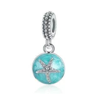 Charm Pendant Style PANDORA Style d'été bleu mer - SCC136 (image pour) Charm Pendant Style PANDORA Style d'été bleu mer - SCC136