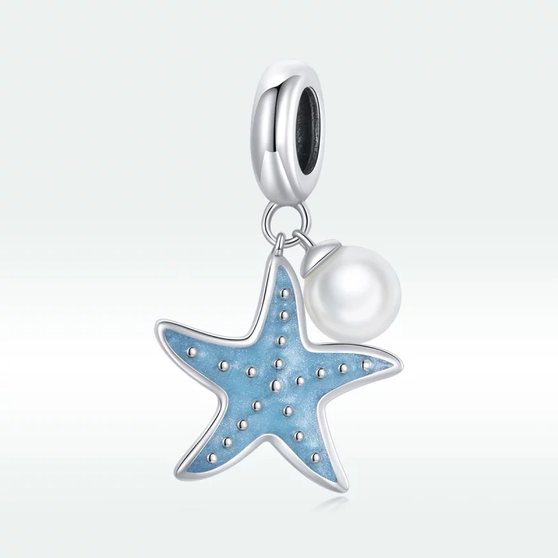 (image pour) Charm Pendant Style PANDORA Étoile de mer bleue - SCC1807 - Afficher 5