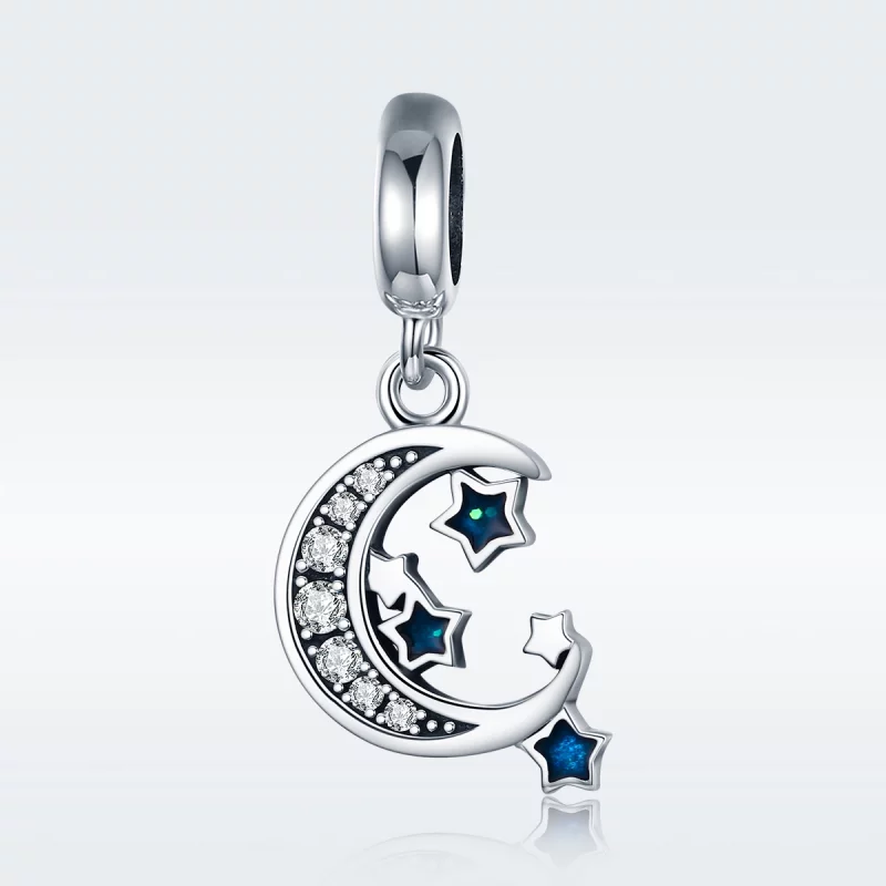 (image pour) Charm Pendant Style PANDORA Étoiles brillantes - SCC639 - Afficher 2
