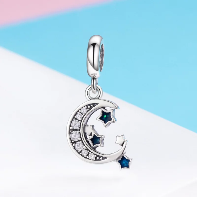 (image pour) Charm Pendant Style PANDORA Étoiles brillantes - SCC639 - Afficher 5