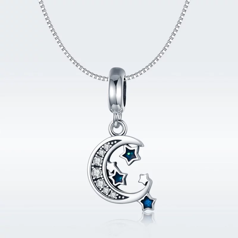 (image pour) Charm Pendant Style PANDORA Étoiles brillantes - SCC639 - Afficher 8