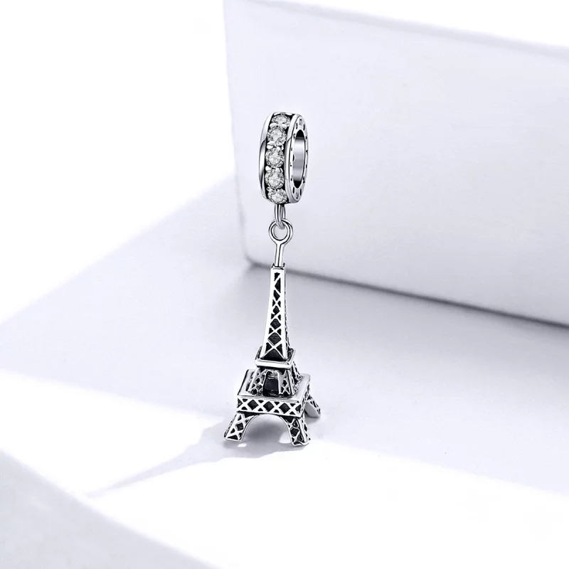(image pour) Charm Pendant Style PANDORA Tour Eiffel de Paris - BSC154 - Afficher 2