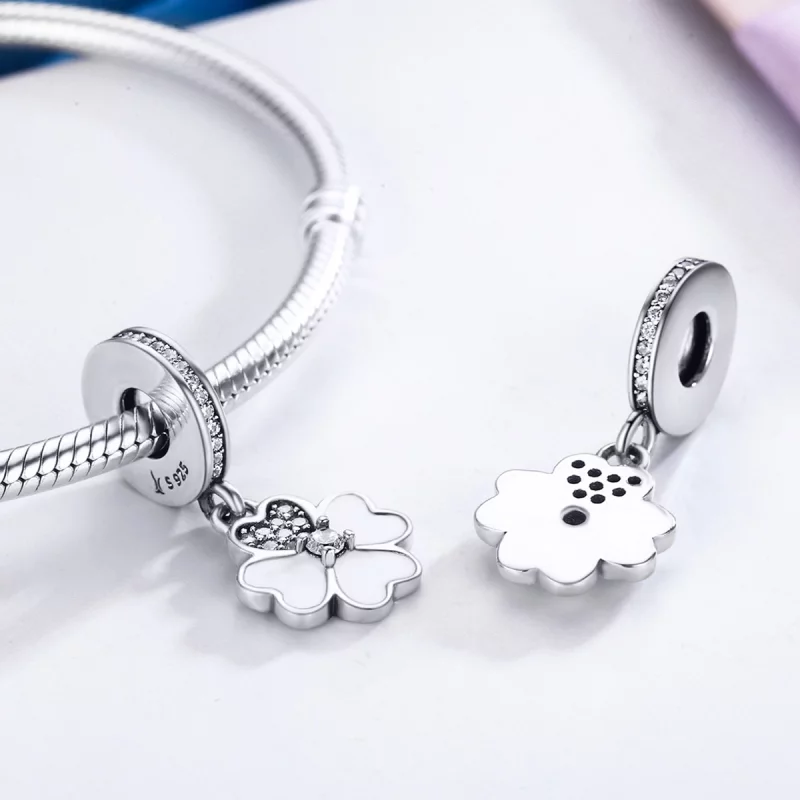 (image pour) Charm Pendant Style PANDORA Trèfle - SCC259 - Afficher 4