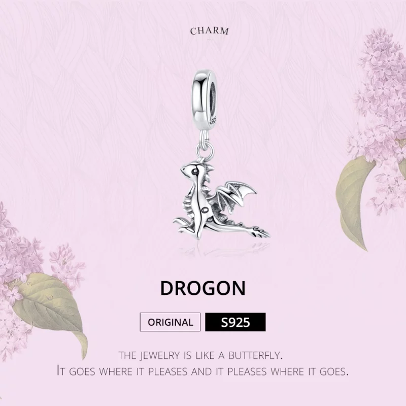 (image pour) Charm Pendant Style PANDORA Tu es un dragon magique - SCC1322 - Afficher 6