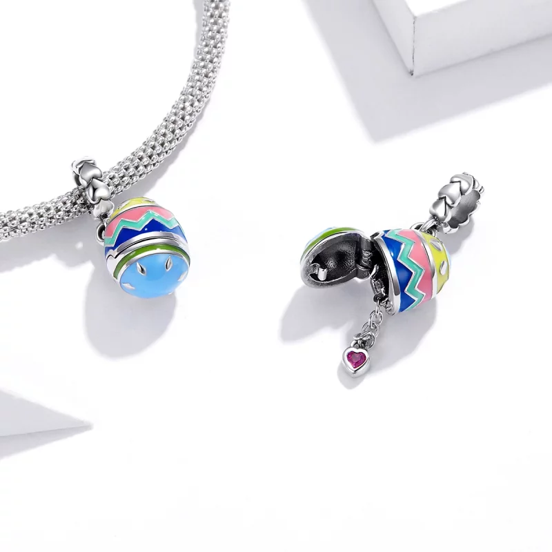 (image pour) Charm Pendant Style PANDORA ufs chanceux - SCC1753 - Afficher 4