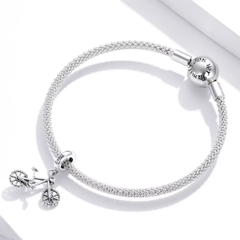 (image pour) Charm Pendant Style PANDORA Vélo - BSC384 - Afficher 3