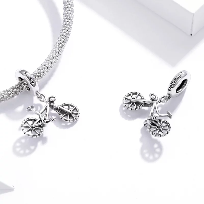 (image pour) Charm Pendant Style PANDORA Vélo - BSC384 - Afficher 4