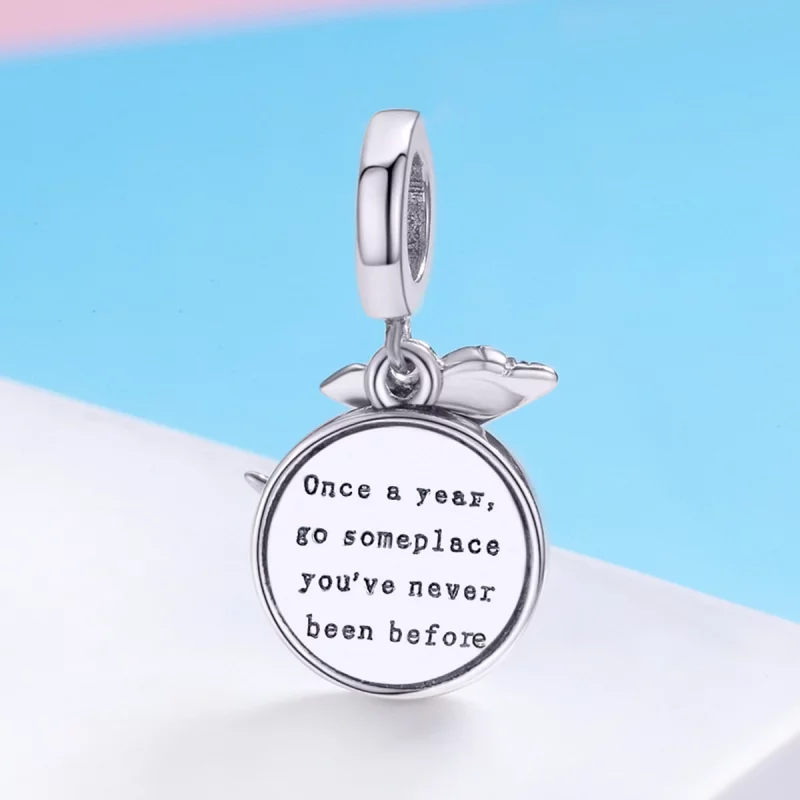 (image pour) Charm Pendant Style PANDORA Voyage autour du monde - SCC664 - Afficher 5