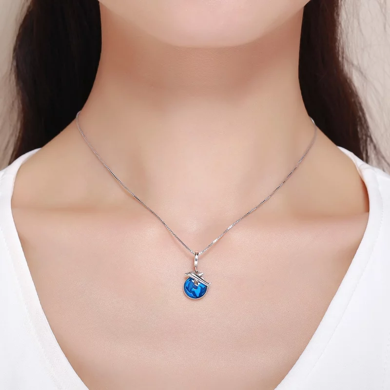 (image pour) Charm Pendant Style PANDORA Voyage autour du monde - SCC664 - Afficher 6