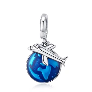 (image pour) Charm Pendant Style PANDORA Voyage autour du monde - SCC664