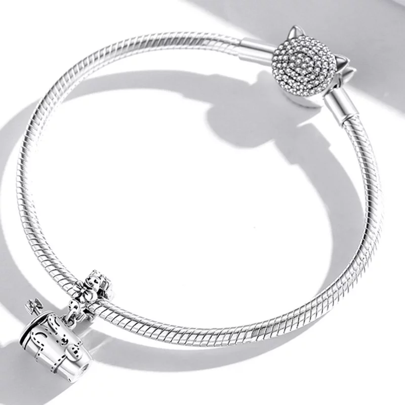 (image pour) Pandora Style Exquisite Filles Verre à Eau Pendant - SCC2047 - Afficher 3