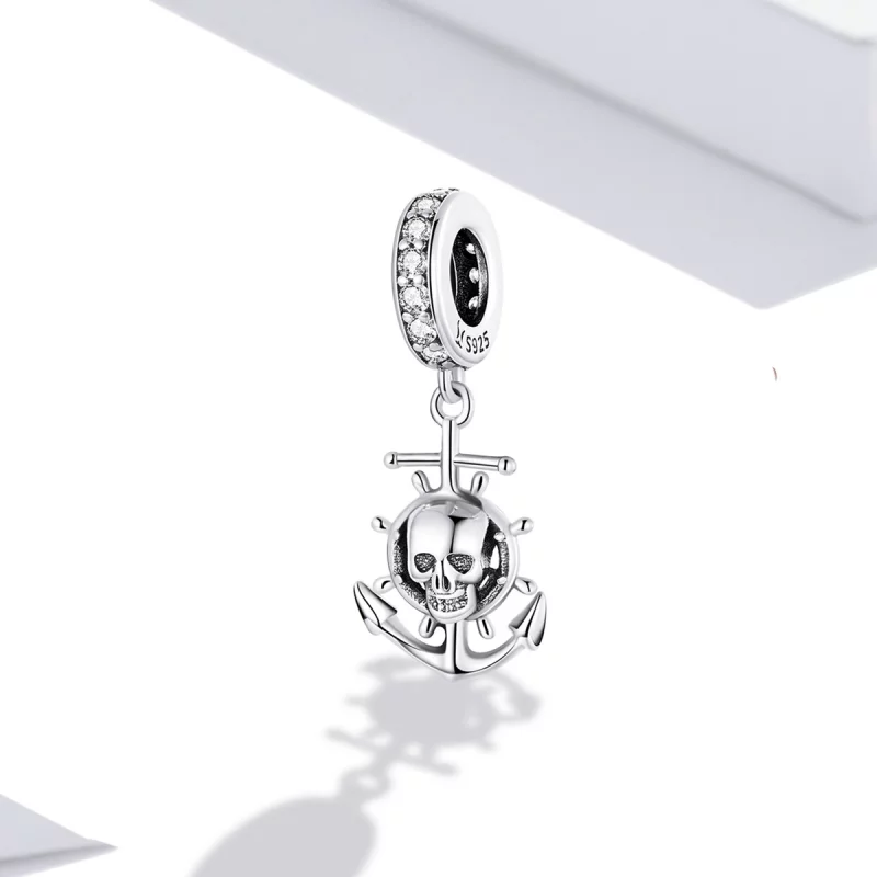 (image pour) Pandora Style World Travel - Breloque de bateau pirate squelette - SCC2030 - Afficher 2