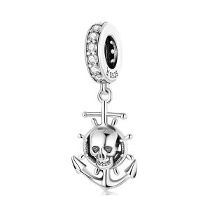 (image pour) Pandora Style World Travel - Breloque de bateau pirate squelette - SCC2030