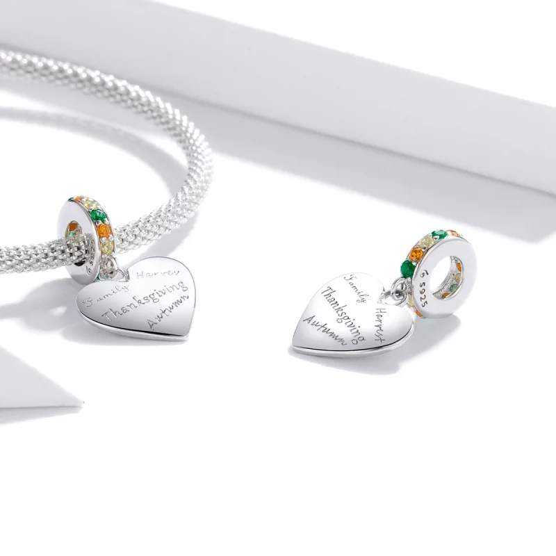 (image pour) Pendentif Amour Thanksgiving de style Pandora - BSC344 - Afficher 4