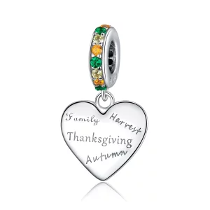 (image pour) Pendentif Amour Thanksgiving de style Pandora - BSC344