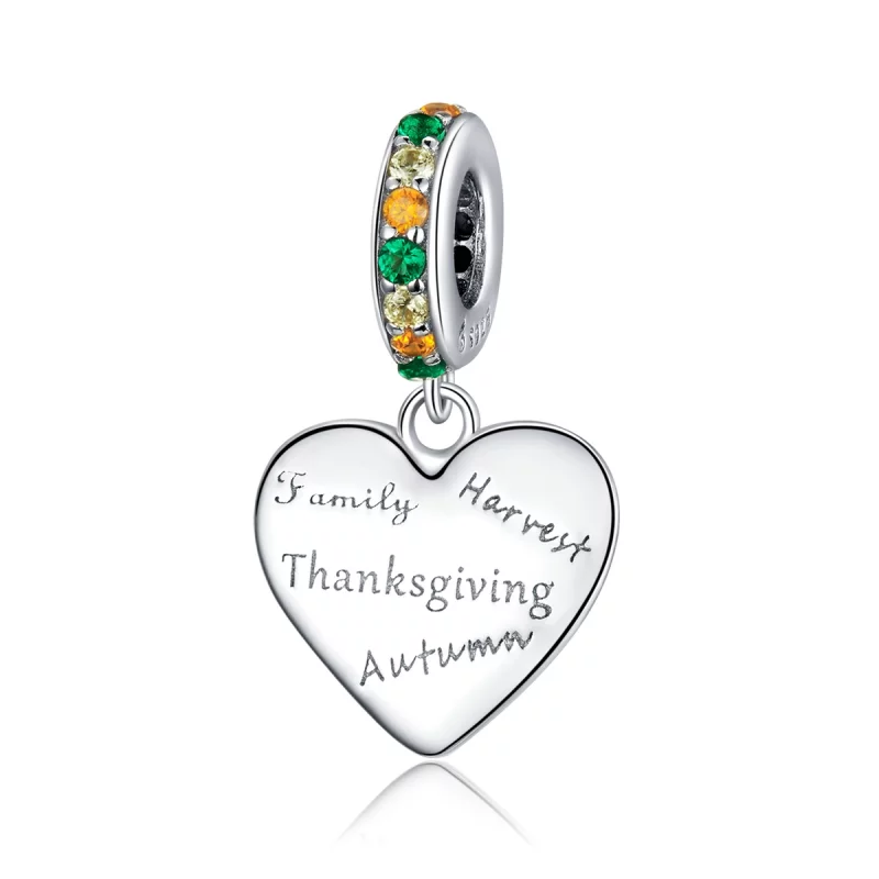 (image pour) Pendentif Amour Thanksgiving de style Pandora - BSC344