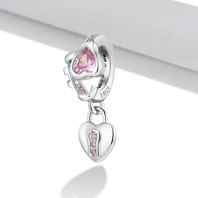 (image pour) Pendentif Amour Verrou Pandora Style - SCC2124 - Afficher 2