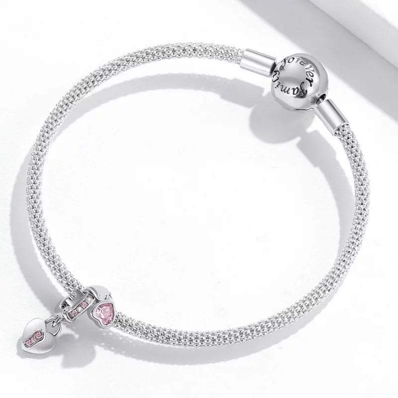 (image pour) Pendentif Amour Verrou Pandora Style - SCC2124 - Afficher 3