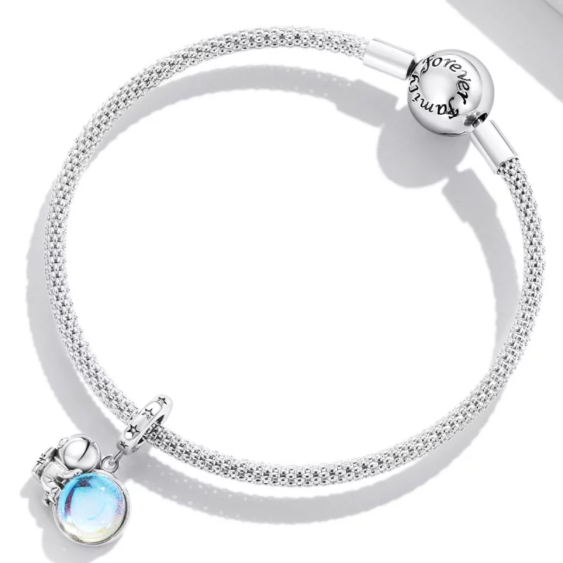 (image pour) Pendentif Astronaute Lunaire de style Pandora - BSC581 - Afficher 3