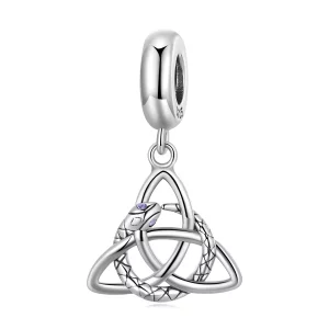 (image pour) Pendentif à breloques de style Pandora avec des symboles celtiques - SCC2382