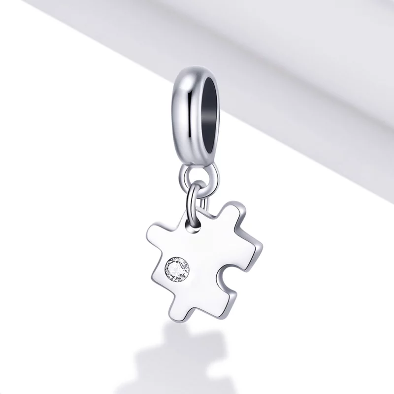 (image pour) Pendentif à breloques de style Pandora - Puzzle de mode - SCX133 - Afficher 2