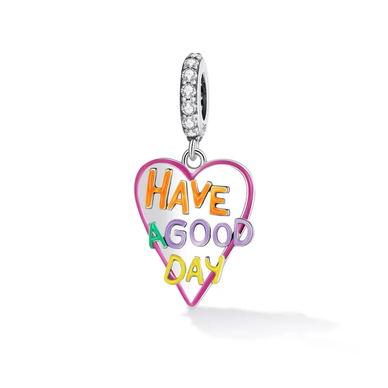 (image pour) Pendentif à breloques style Pandora Lettres d'amour - SCC2234 - Afficher 2