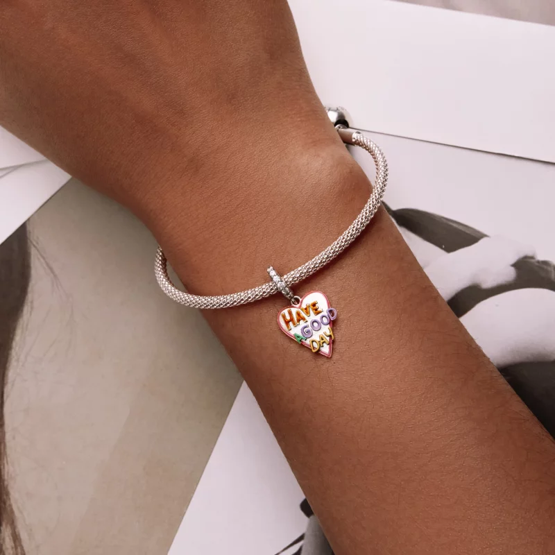 (image pour) Pendentif à breloques style Pandora Lettres d'amour - SCC2234 - Afficher 6