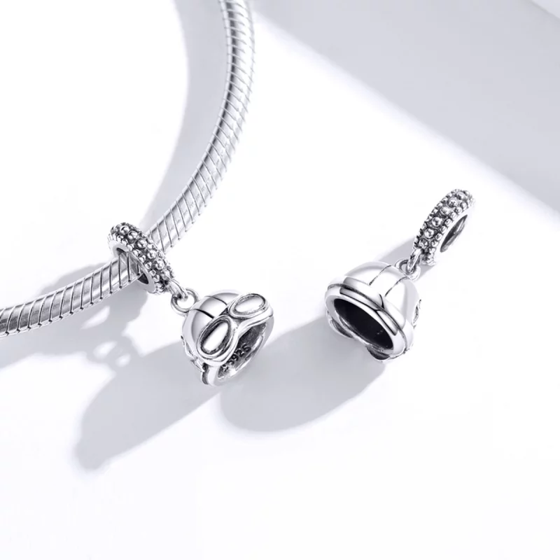 (image pour) Pendentif casque rétro de style Pandora - SCC1711 - Afficher 4