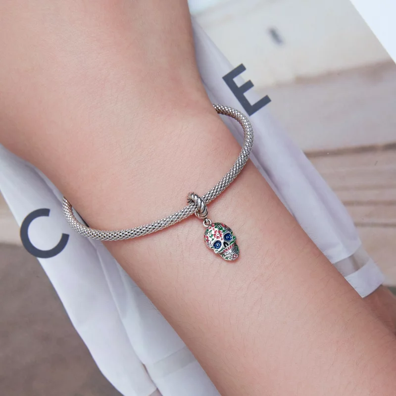 (image pour) Pendentif à charms style Pandora avec crâne - SCC2361 - Afficher 5