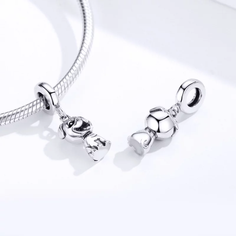 (image pour) Pendentif Chien Carlin de style Pandora - SCC1320 - Afficher 4