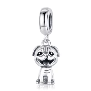(image pour) Pendentif Chien Carlin de style Pandora - SCC1320
