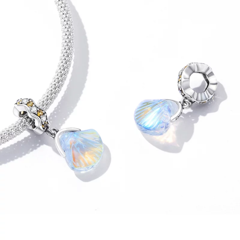 (image pour) Pendentif Coquille en Verre de Style Pandora - SCC2211 - Afficher 4