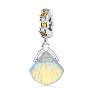(image pour) Pendentif Coquille en Verre de Style Pandora - SCC2211