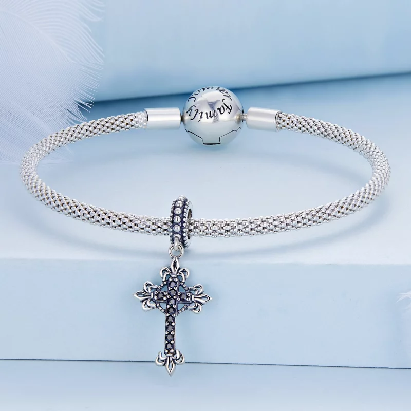 (image pour) Pendentif croix vintage style Pandora - BSC669 - Afficher 3
