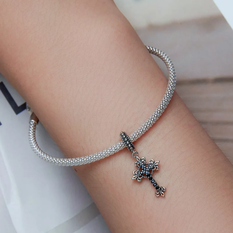 (image pour) Pendentif croix vintage style Pandora - BSC669 - Afficher 5