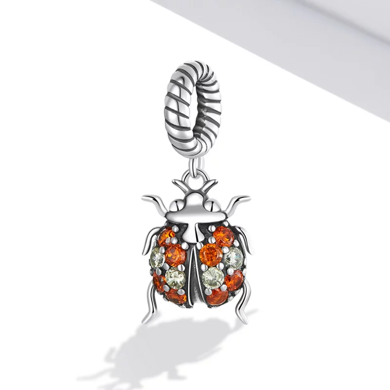 (image pour) Pendentif délicat à breloque style Pandora - Coccinelle - SCC2179 - Afficher 2