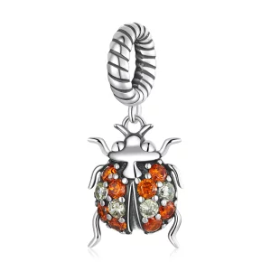 (image pour) Pendentif délicat à breloque style Pandora - Coccinelle - SCC2179