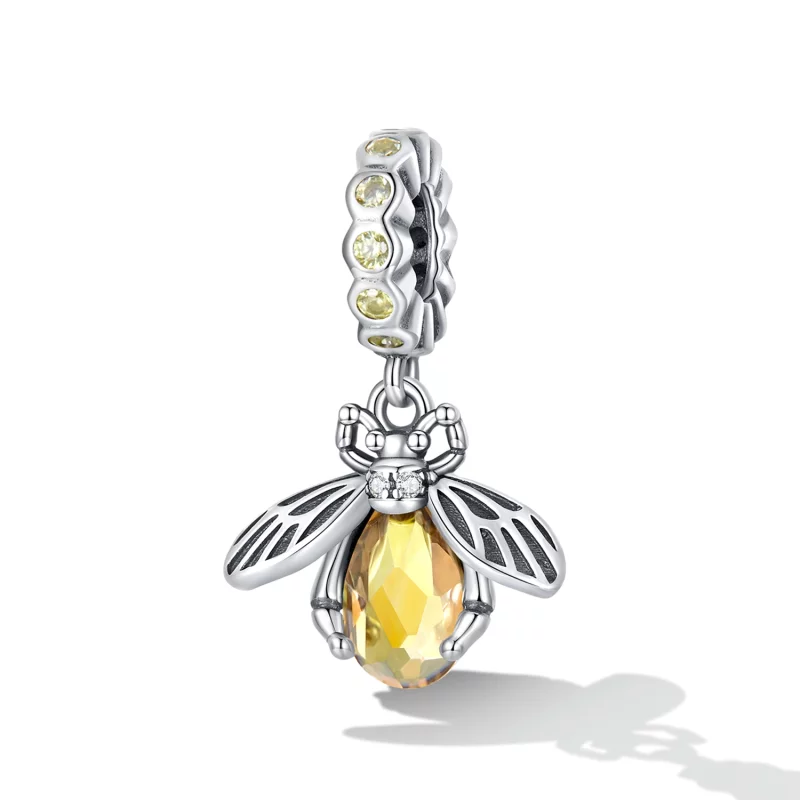 (image pour) Pendentif délicat en forme d'abeille style Pandora - SCC2293 - Afficher 2