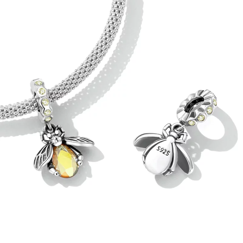 (image pour) Pendentif délicat en forme d'abeille style Pandora - SCC2293 - Afficher 4
