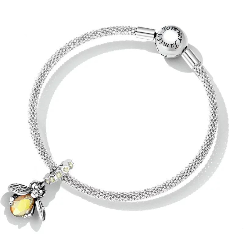 (image pour) Pendentif délicat en forme d'abeille style Pandora - SCC2293 - Afficher 5