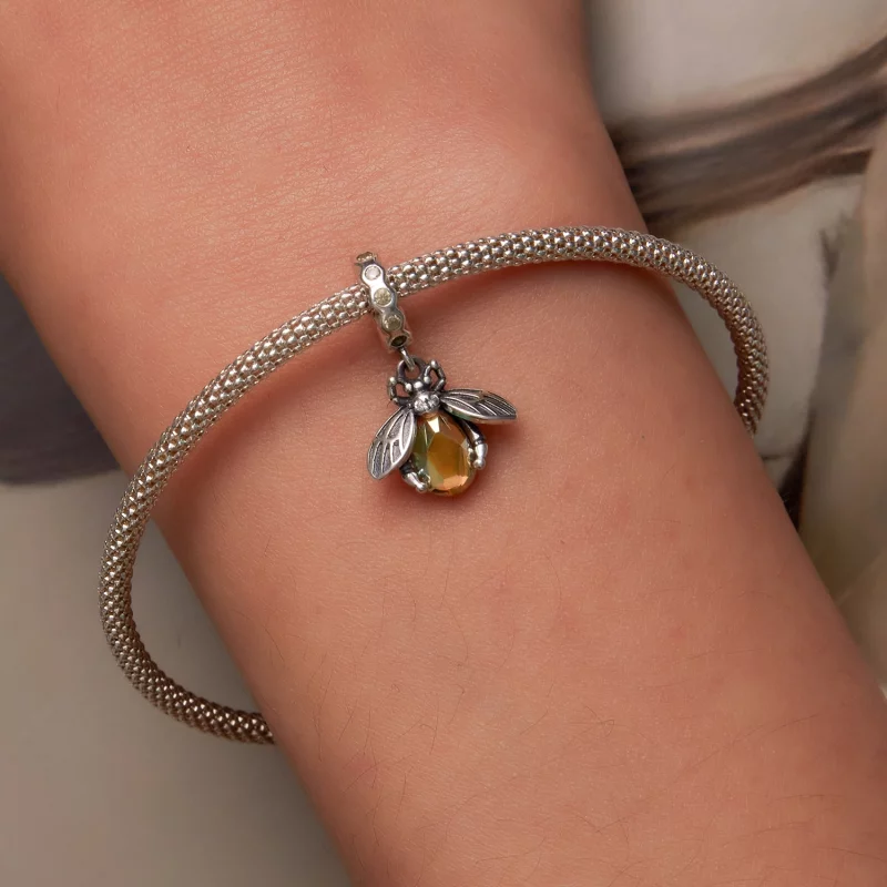 (image pour) Pendentif délicat en forme d'abeille style Pandora - SCC2293 - Afficher 6