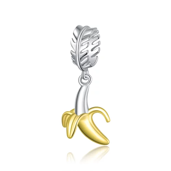 (image pour) Pendentif délicieux en forme de banane de style Pandora - SCC1592