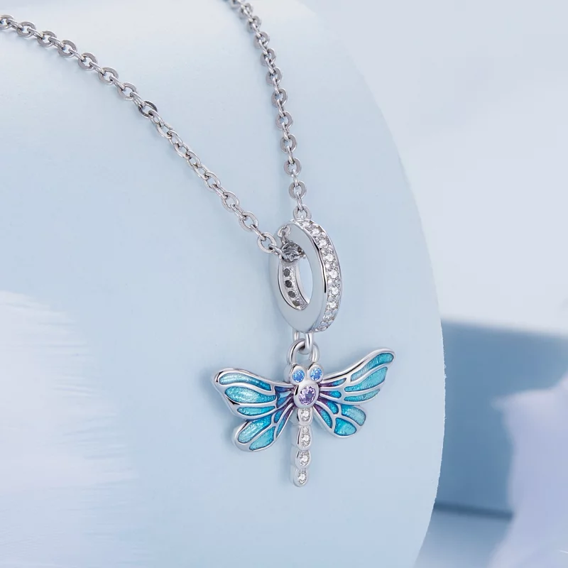 (image pour) Pendentif Dragonfly de style Pandora - BSC665 - Afficher 2