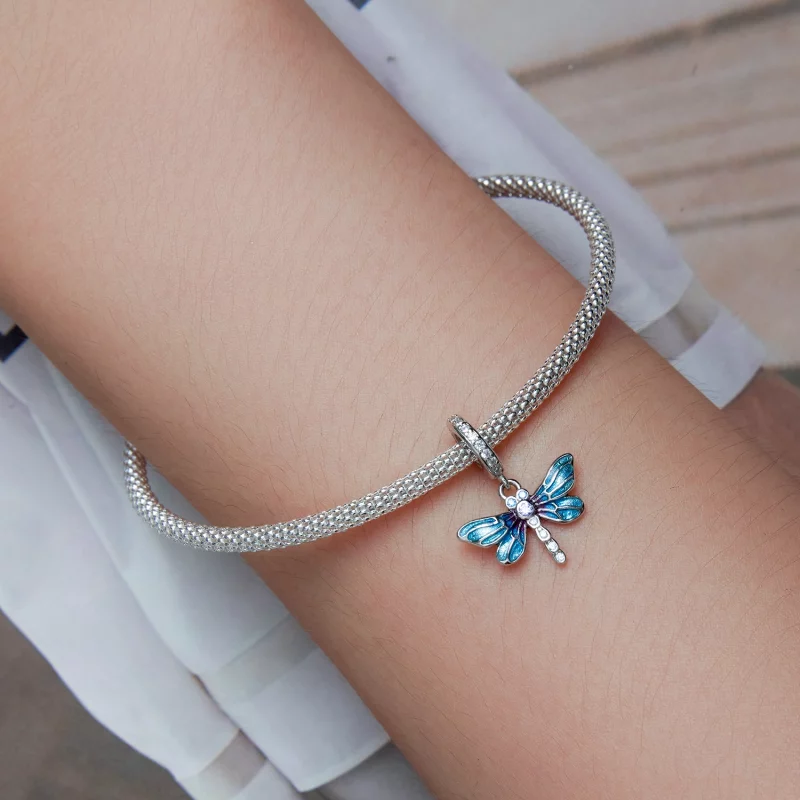 (image pour) Pendentif Dragonfly de style Pandora - BSC665 - Afficher 5