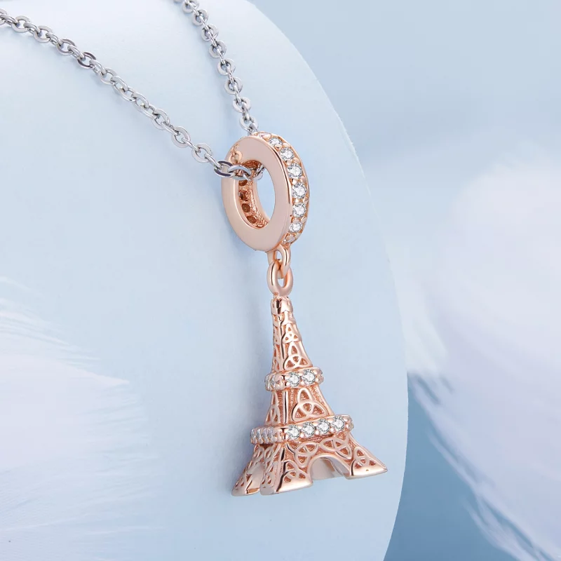 (image pour) Pendentif Eiffel Tower de style Pandora - BSC640 - Afficher 2