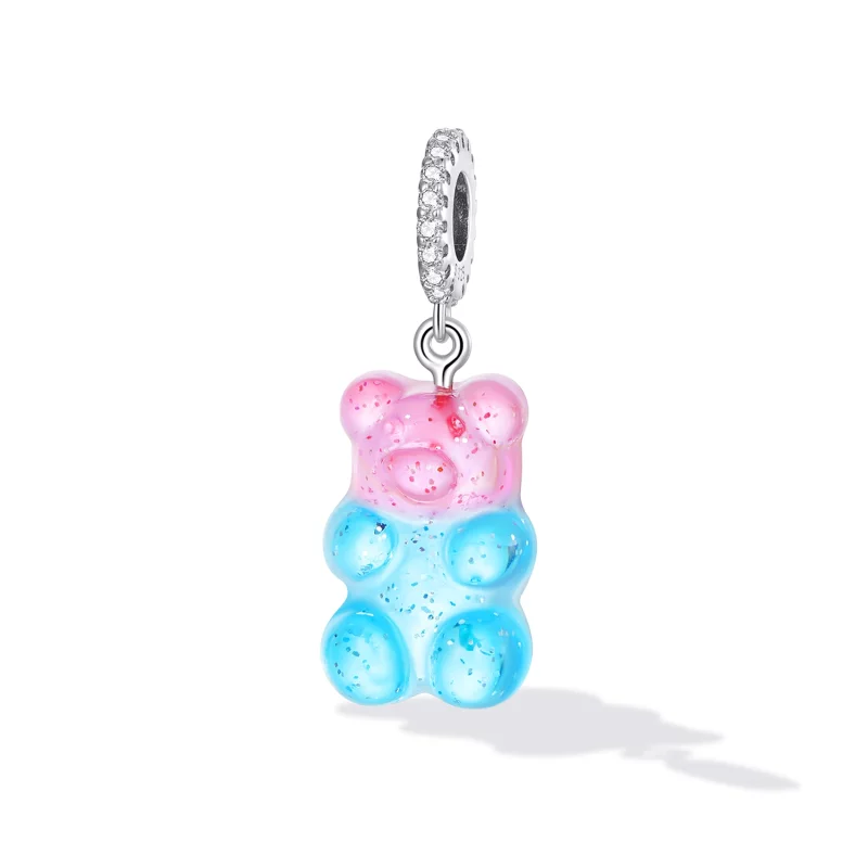 (image pour) Pendentif en forme d'ours bonbon style Pandora - SCC2221 - Afficher 2
